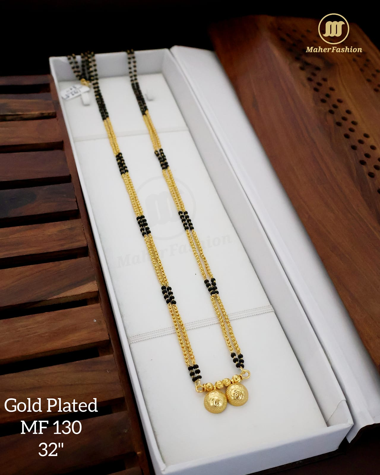 CLASSIC GOLD PLATED VATI  MANGALSUTRA